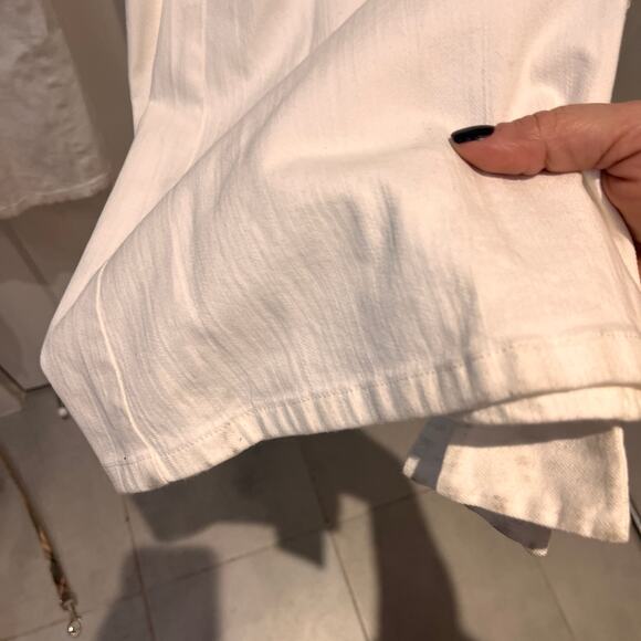 Alexis White Alexander Side Tie Flare Pants Sz Medium - Picture 12 of 13